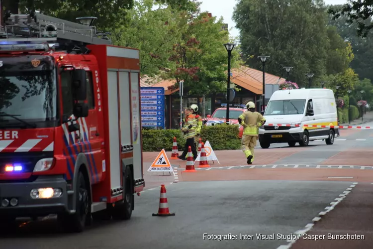 Gaslek op de Laarderweg in Eemnes