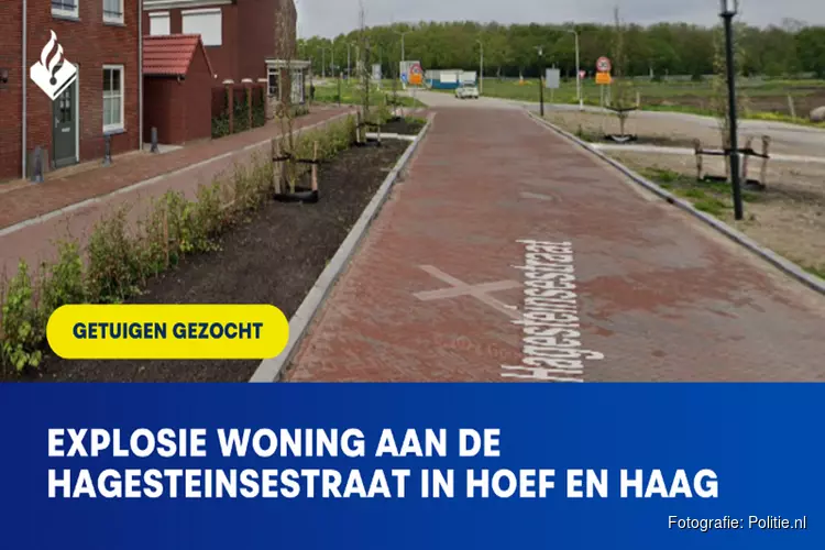 Explosie bij woning in Hoef en Haag