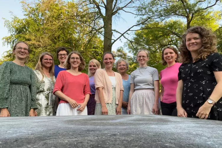 Vrouwenensemble Focaliber treedt op in Bilthoven