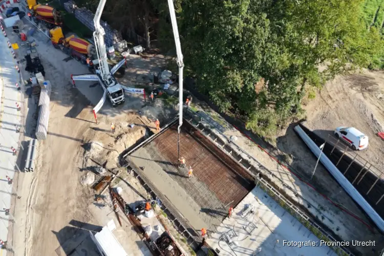 Provincie Utrecht gebruikt voor het eerst duurzamer beton bij ecoduct