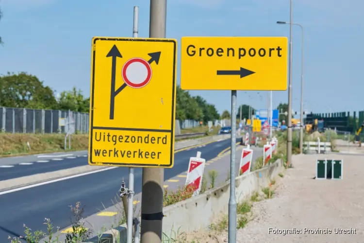 Rondweg-Oost Veenendaal weekend afgesloten door werkzaamheden