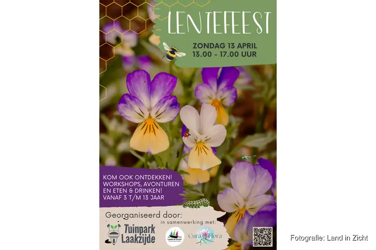 Gezellig Lentefeest op Tuinpark Laakzijde op 13 april